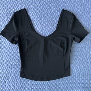 lululemon athletica Black Crop Top